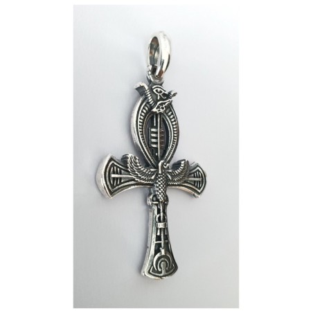 cruz de la vida egipcia plata colgante ank ankh