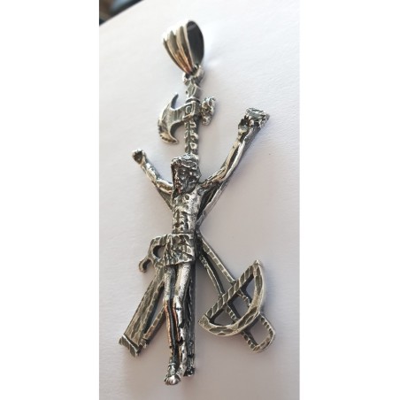 cristo de la legion plata colgante proteccion protector