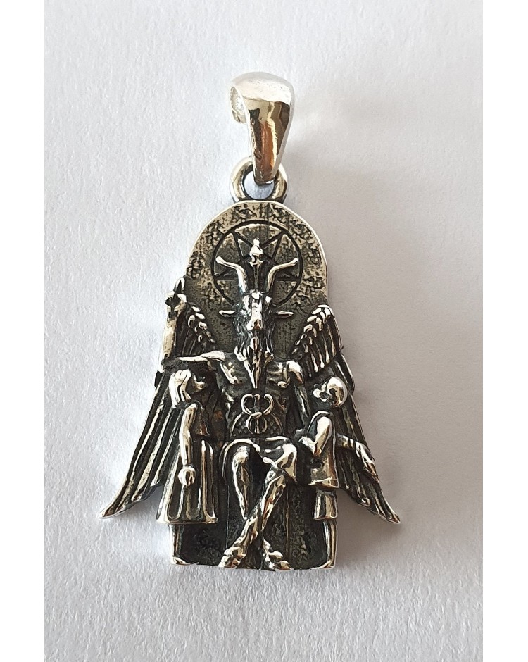 baphomet sigilo de lucifer lata colgante proteccion protector