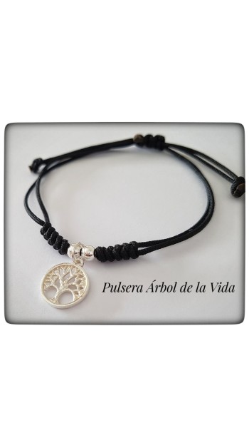 geometria sagrada arbol de la vida plata de ley pulsera