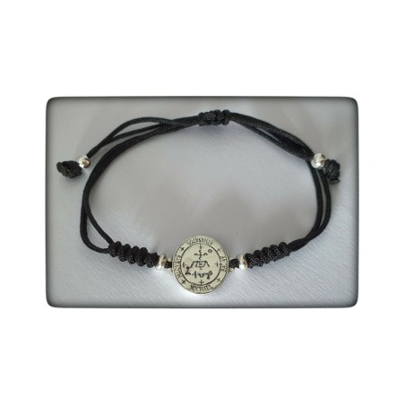 arcangel san miguel pulsera hilo medallon deluxe