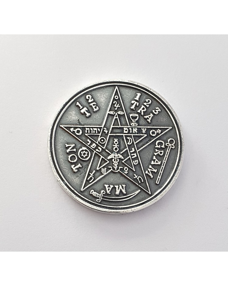 Moneda Tetragrammaton con 72 nombres de Dios