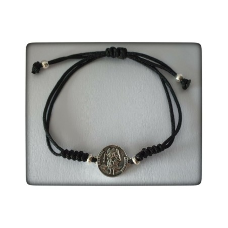 Pulsera san rafael plata colgante