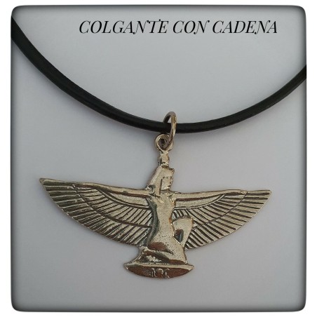 diosa isis plata de ley colgante egipcia egipto