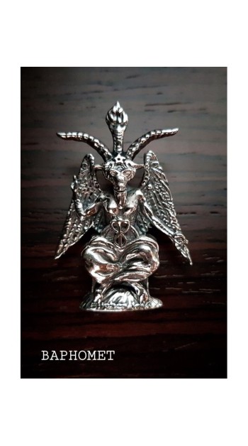 colgante macho cabrio baphomet plata