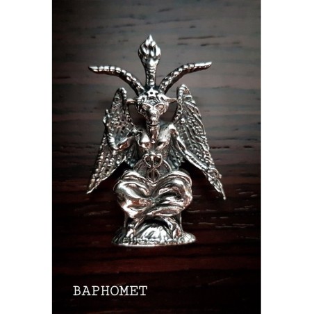 colgante macho cabrio baphomet plata