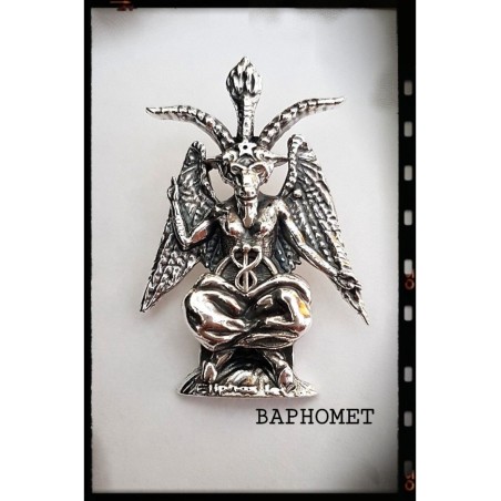 colgante macho cabrio baphomet plata