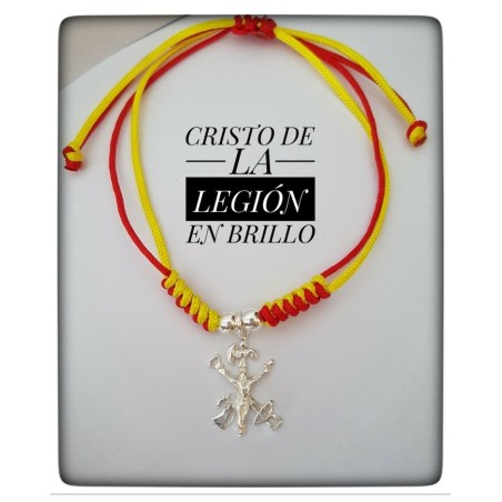 pulsera cristo de la legion plata de ley