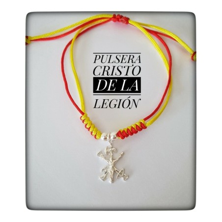 pulsera cristo de la legion plata de ley