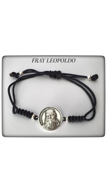 fray leopoldo Alpandeire Beato plata de ley pulsera