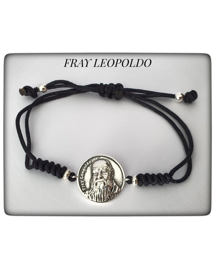 fray leopoldo Alpandeire Beato plata de ley pulsera