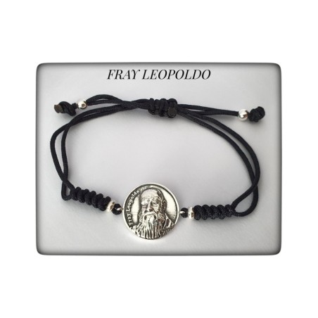 fray leopoldo Alpandeire Beato plata de ley pulsera