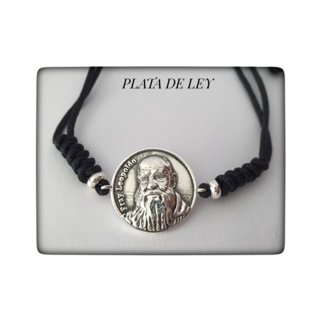 fray leopoldo Alpandeire Beato plata de ley pulsera