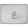 anillo plata de ley flor de loto yoga reiki meditacion