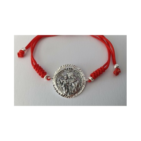 pulsera virgen del carmen plata de ley patrona marineros