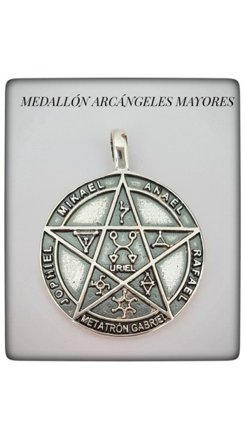 Arcangeles Mayores Amuleto Proteccion Plata de Ley Talisman