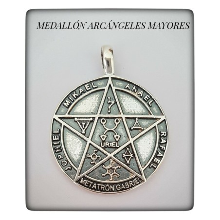 Arcangeles Mayores Amuleto Proteccion Plata de Ley Talisman