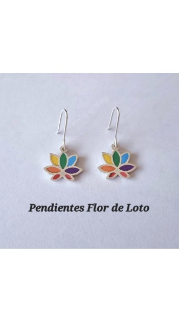 flor de loto pendientes