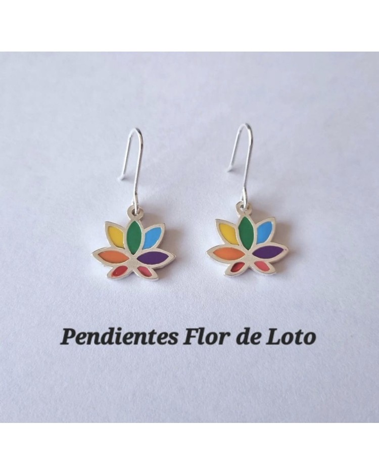 flor de loto pendientes