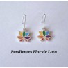 flor de loto pendientes