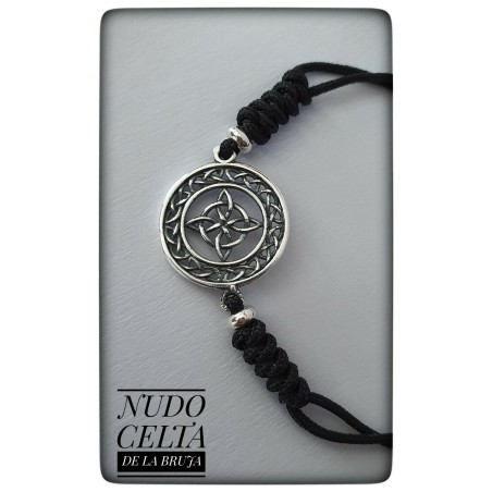 pulsera con nudo celta de las brujas plata de ley proteccion