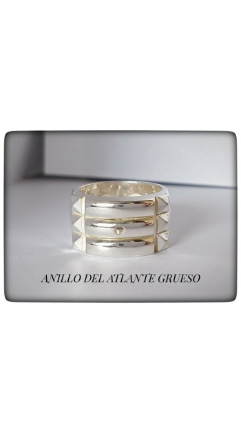 anillo atlante plata proteccion alineaccion chakras