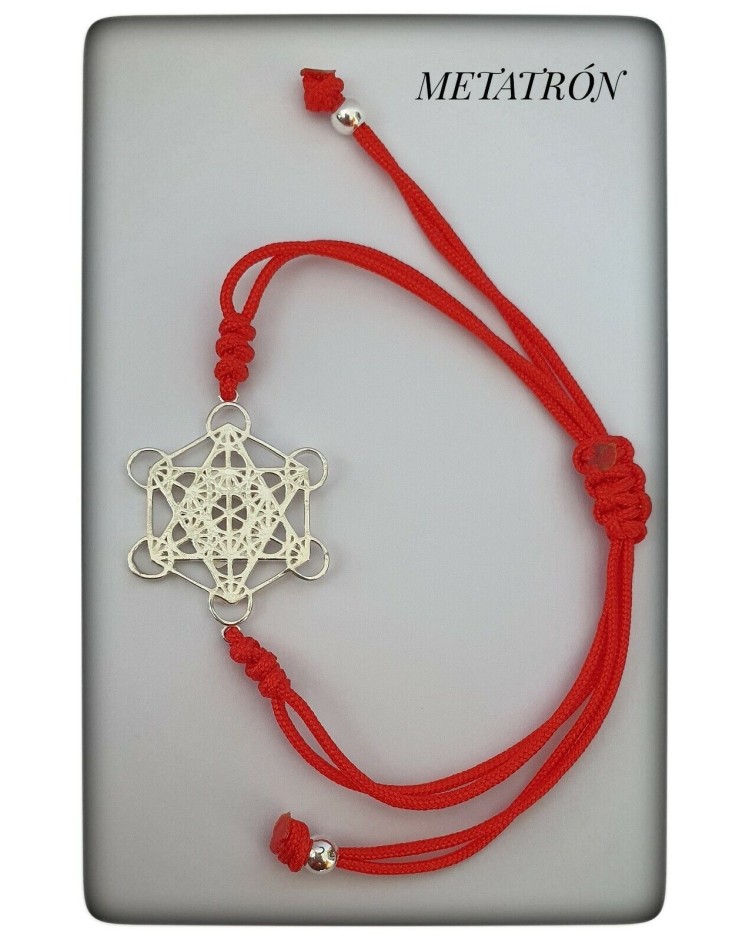 arcangel metatron cubo plata de ley pulsera protector proteccion