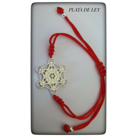 arcangel metatron cubo plata de ley pulsera protector proteccion