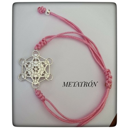 arcangel metatron cubo plata de ley pulsera protector proteccion