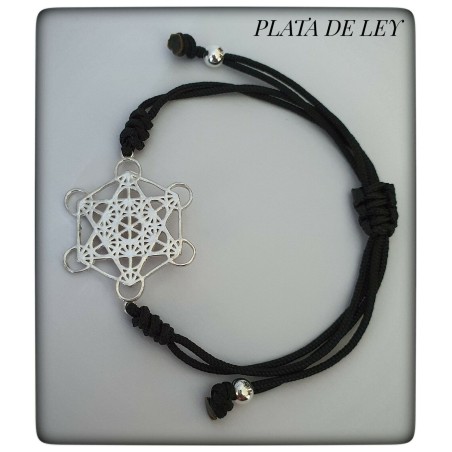 arcangel metatron cubo plata de ley pulsera protector proteccion