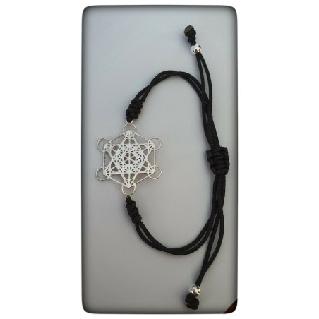 arcangel metatron cubo plata de ley pulsera protector proteccion