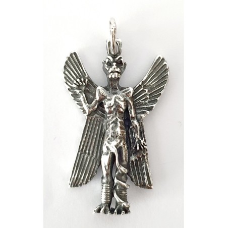 dios sumerio pazuzu plata de ley colgante