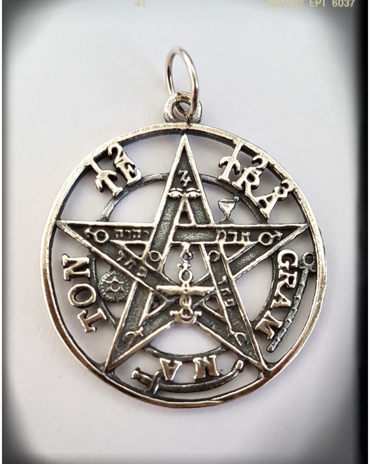 tetragrammaton plata de ley pentagrama esoterico wicca