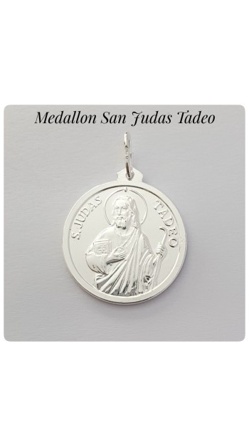 SAN JUDAS TADEO MEDALLA medallon plata de ley