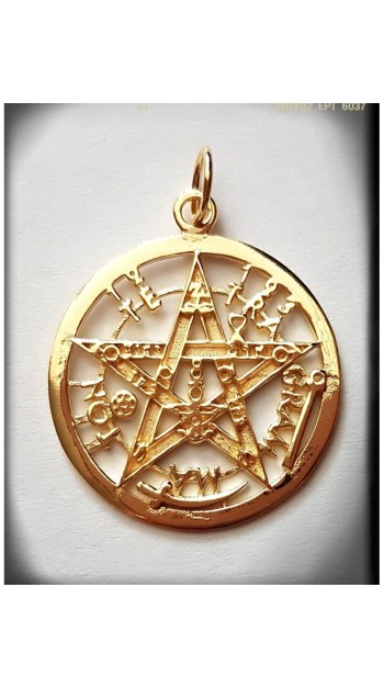 tetragrammaton plata de ley pentagrama esoterico wicca