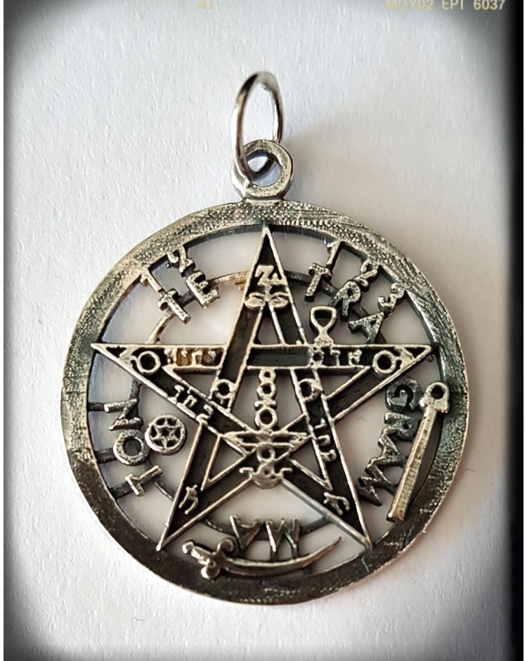 tetragrammaton plata de ley pentagrama esoterico wicca