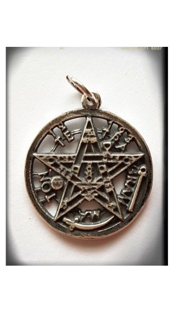 tetragrammaton plata de ley pentagrama esoterico wicca