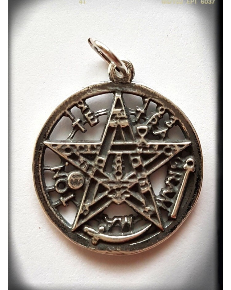 tetragrammaton plata de ley pentagrama esoterico wicca