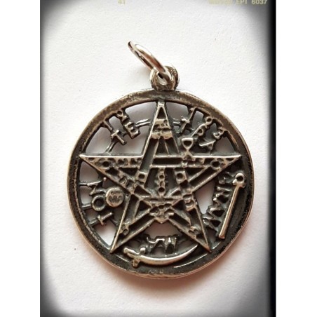 tetragrammaton plata de ley pentagrama esoterico wicca