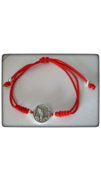 arcangel san gabriel plata  de ley pulsera colgante