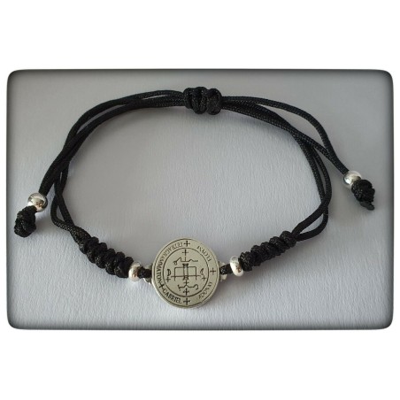 arcangel san gabriel plata  de ley pulsera colgante