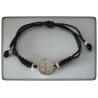 arcangel san gabriel plata  de ley pulsera colgante