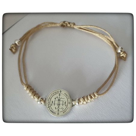 arcangel san gabriel plata  de ley pulsera colgante