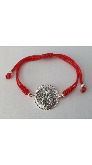 pulsera virgen del carmen plata de ley patrona marineros