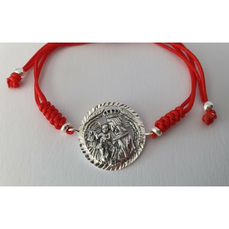 pulsera virgen del carmen plata de ley patrona marineros