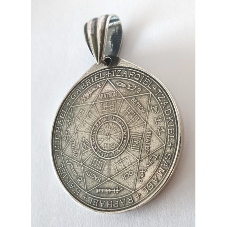 colgante medallon 7 arcangeles plata proteccion protector