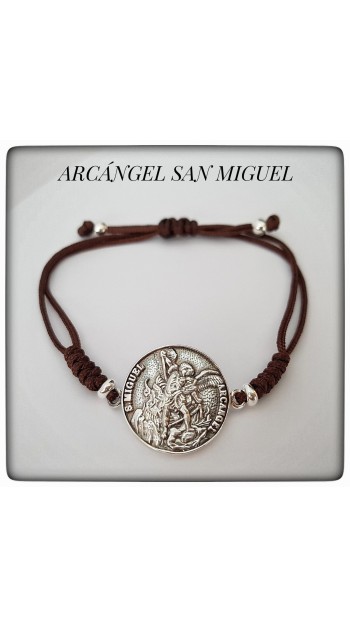 pulsera arcangel san miguel plata