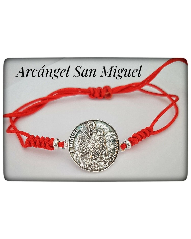 pulsera arcangel san miguel plata