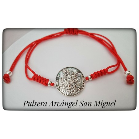 pulsera arcangel san miguel plata