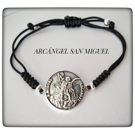 pulsera arcangel san miguel plata